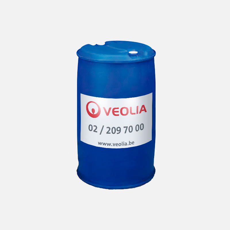 Conteneur de liquide diesel en plastique de 200 litres | Veolia Belgique