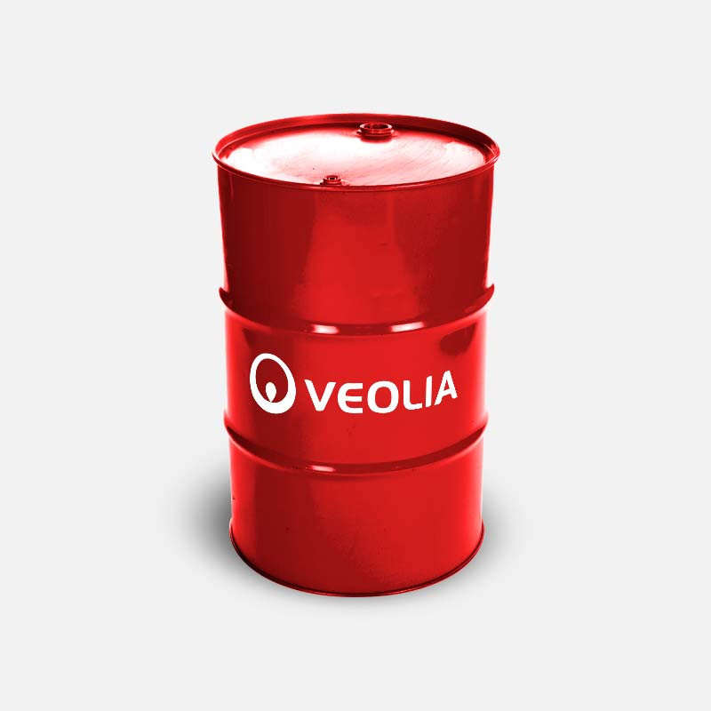 Diesel en benzine mengsel in een 200 liter metalen vloeistofvat | Veolia België