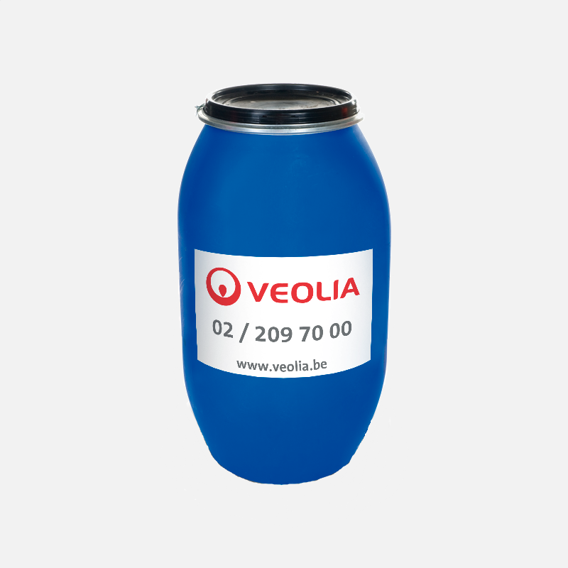 Opruimafval met verf, inkt lijm of hars ophalen in dekselvat plastiek van 200 liter | Veolia België